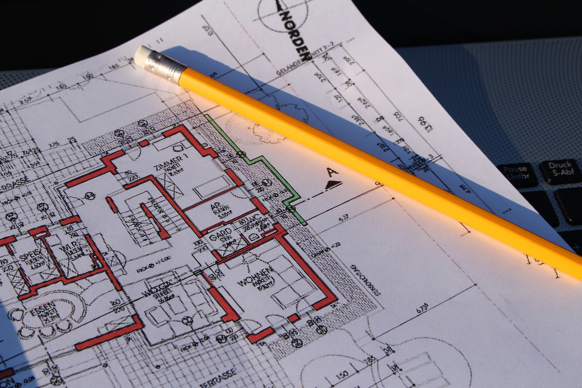 Detaillierter Gebäudeplan als Grundlage einer energieeffizienten Planung